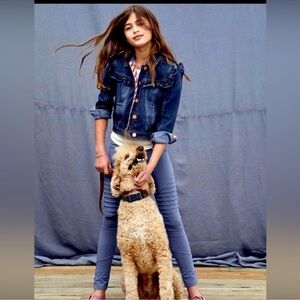 Matilda Jane Blue Denim Jacket with Ruffle Accents